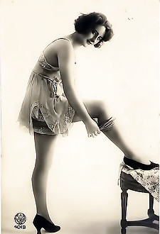 Sexy Historic Photos of a Real French Prostitute Captured on Photo Card Back in 1920s Only on ViintageCuties.com