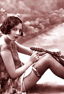 Pretty sexy vintage outfits wearing babes in the thirties