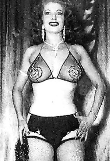 Vintage classic babe tempest storm poses in the fifties