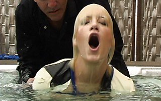 Adorable Kimberley Kane goes splish-spash in the Kink hot tub